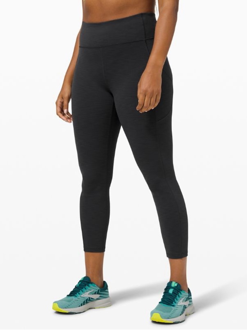 Lululemon Invigorate High Rise Tights 25” in Heathered Graphite Grey! 🩶